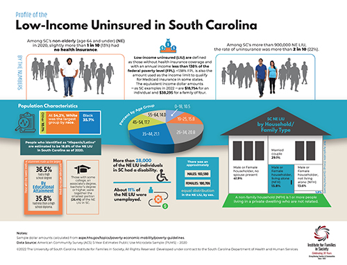 Click for a pdf of the SC Uninsured infographic