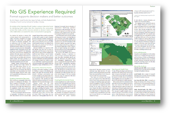 Click here for a pdf of the ArcUser article